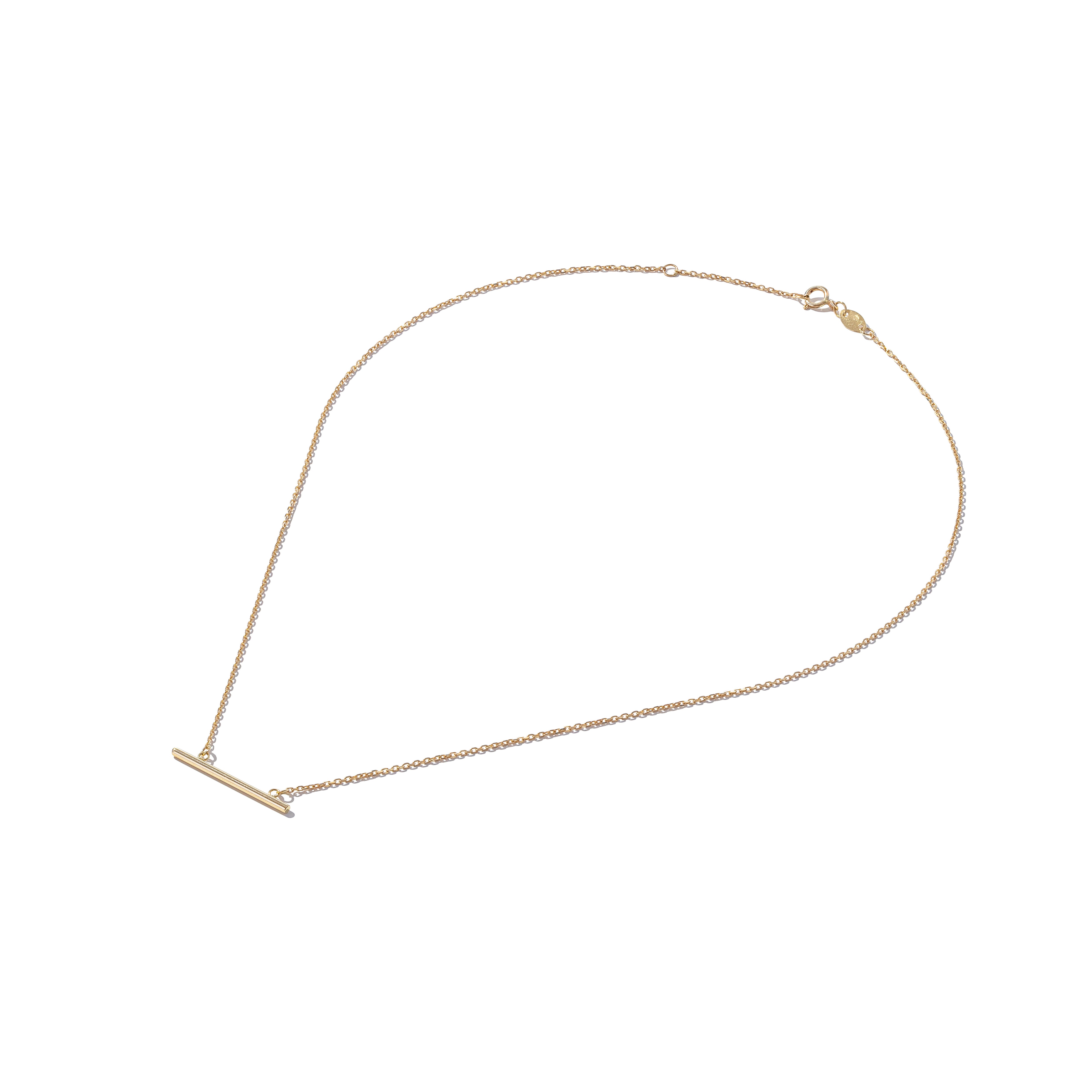 9ct Gold Bar Necklace