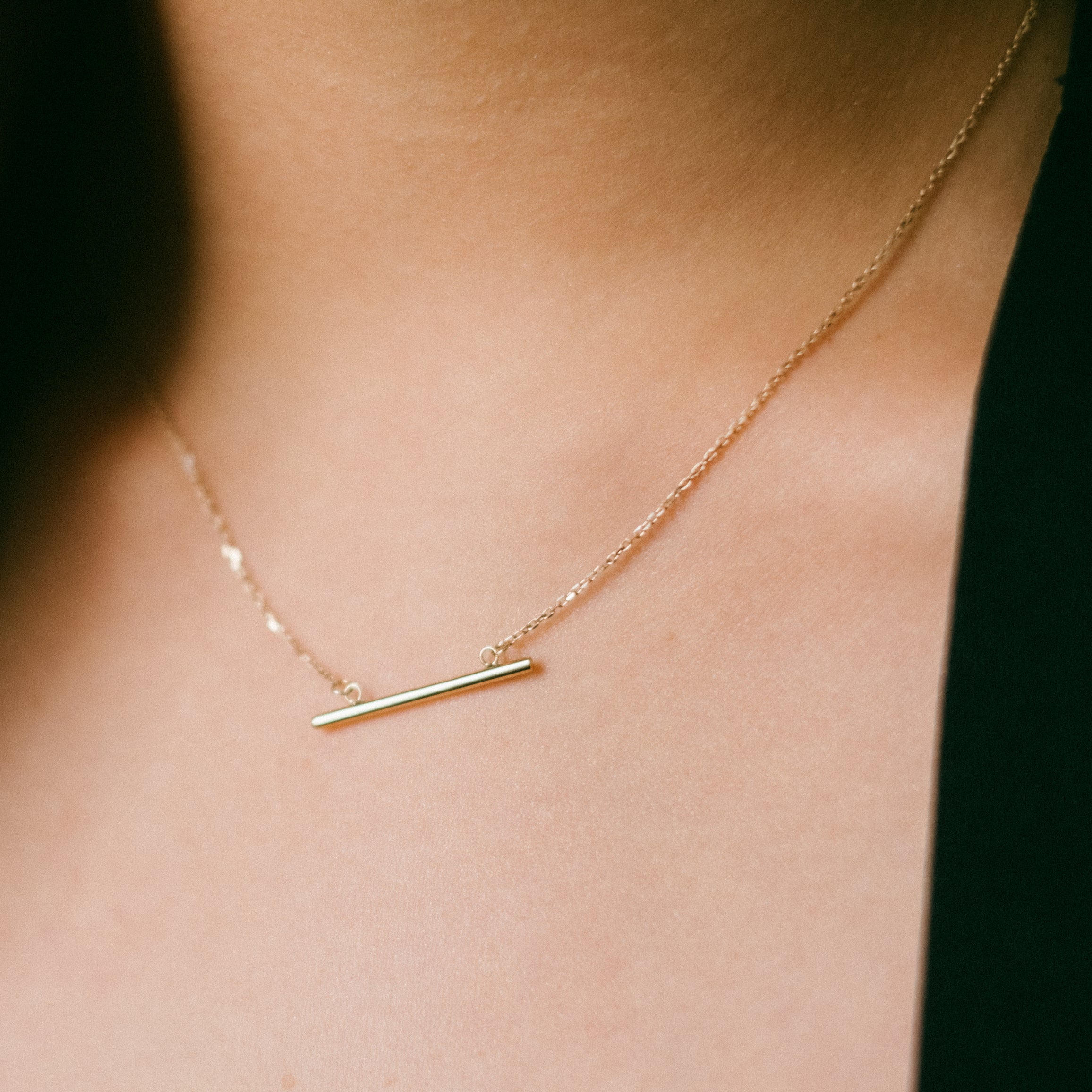 9ct Gold Bar Necklace