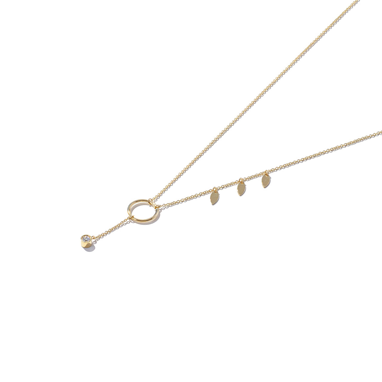 9ct Gold Leaves off Trees Necklace