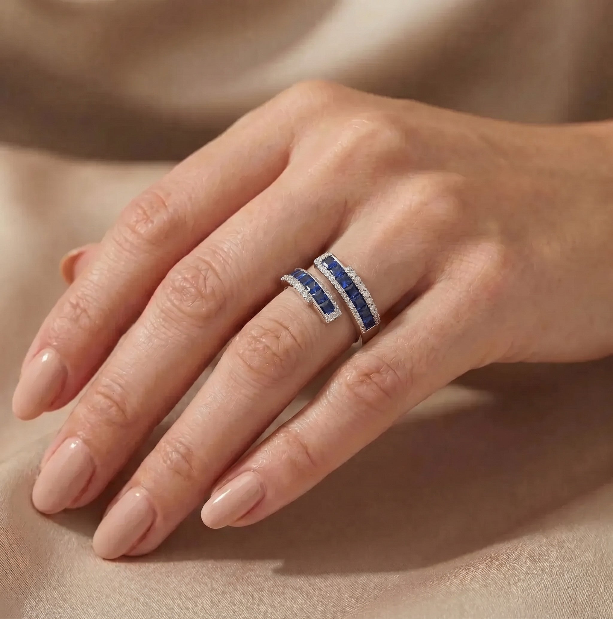 The Sapphire Wrap Around Ring