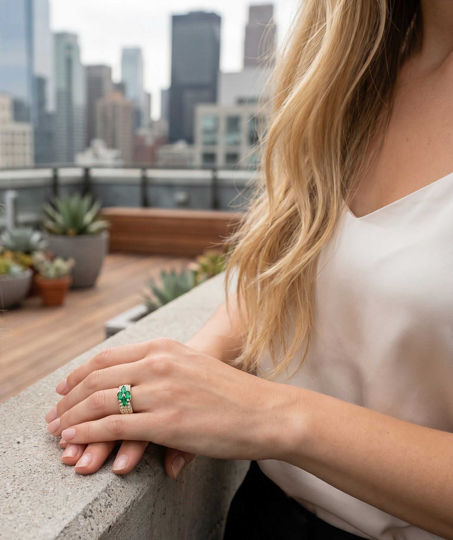 Four Emeralds, One Ring