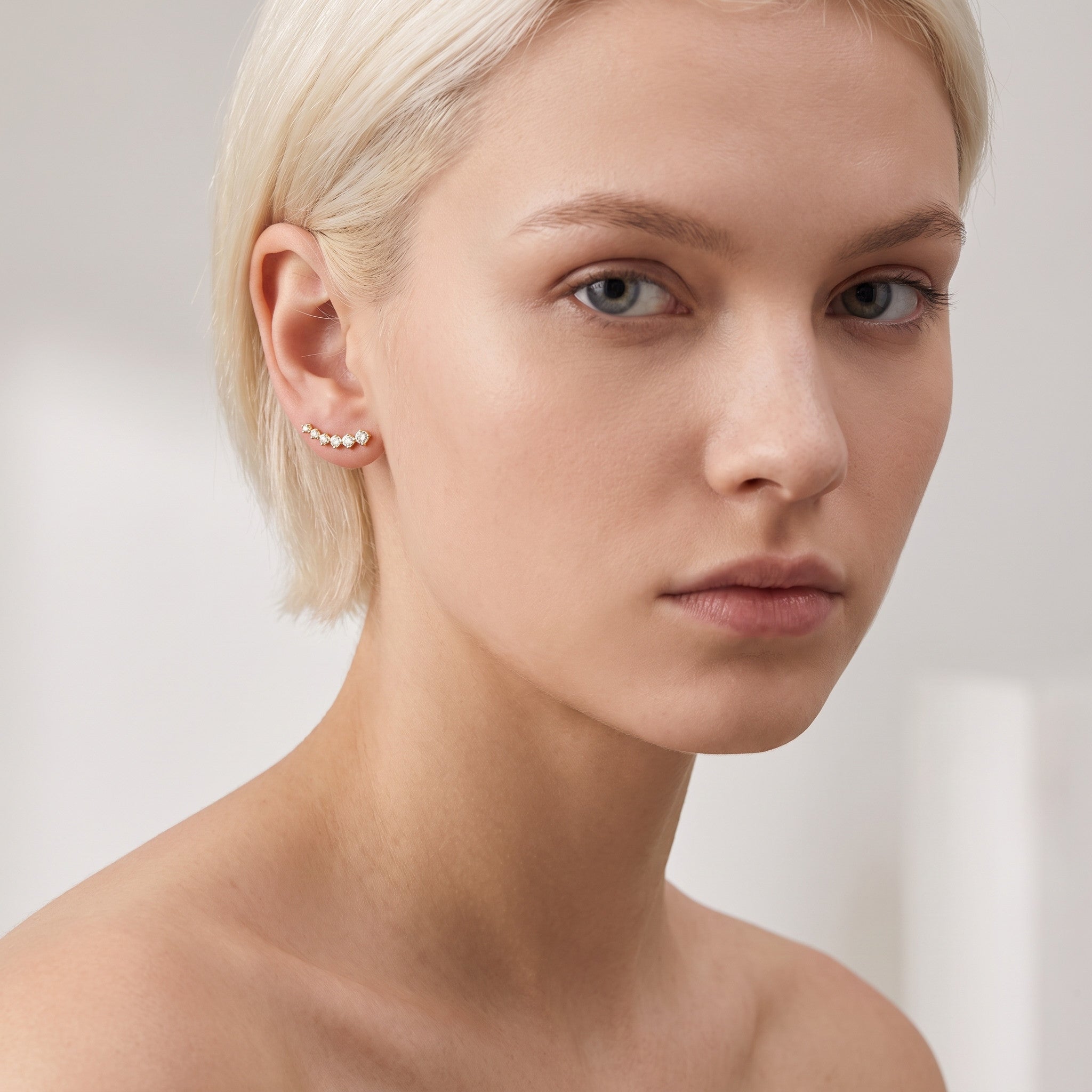 9ct Gold Learn to Crawl Earrings