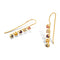 Solid 9ct Yellow Gold Rainbow Drop earrings