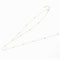 Sterling Silver Long Lariat in 14ct Yellow Gold Finish