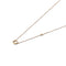 Solid 9ct Gold Mini Stone-Set Circle Necklace