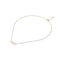 Solid 9ct Gold Stone-Set Bar Necklace