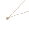 Solid 9ct Gold Stone-Set Disc Pendant