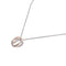 Sterling Silver Twist Pendant With Rose Gold Plating