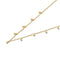 Sterling Silver Droplets Necklace with Gold Plating