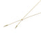 Sterling Silver Pyramid Pendulum Necklace with Gold Plating