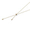 Sterling Silver Slider Lariat with Gold Plating