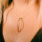 Solid 9ct Gold Oval Two Ways Pendant