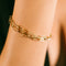 Solid 9ct Gold Triple Paperclip Chain Bracelet