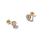 Luxurious Solid 9ct Gold Cluster Stud Earrings