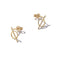 Solid 9ct Gold Draw a Line Through It Earrings