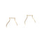 Solid 9ct Gold Smile and Wave Threader Earrings