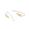 Solid 9ct Gold Folded Wing Hook Earrings