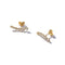 Solid 9ct Gold Learn to Crawl Earrings