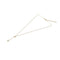 Solid 9ct Gold & Diamond Long Drop Necklace