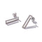 Sterling Silver Stone-Set Rectangle Drops