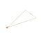 Solid 9ct Gold Clean Slate Pendant With Diamond