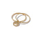 Solid 9ct Gold & Diamond Mini Double Promise Ring