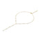 Sterling Silver Drop Lariat With 14ct Gold Plating