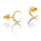 Solid 9ct Gold To The Moon and Back Earrings