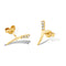 Solid 9ct Gold Be Ahead of The Curve Earrings