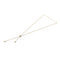 Sterling Silver Slider Lariat with Gold Plating